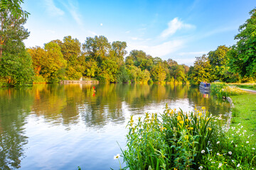 River Thames in Oxfordshire. England