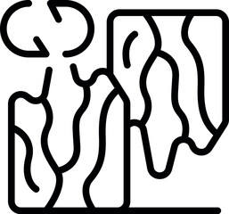 Moisture meter measuring humidity percentage in wood material sample