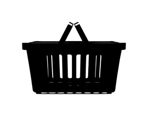 Shopping basket icon for retail business needs, online store, market purchases