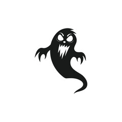 Spoky silhouette, black hallowen spoky silhouette