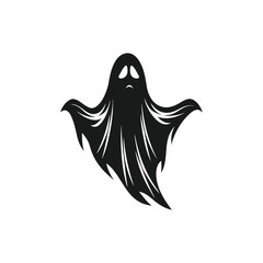 Spoky silhouette, black hallowen spoky silhouette