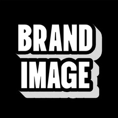 Vector Text Illustration For Brand Image.