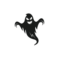 Spoky silhouette, black hallowen spoky silhouette