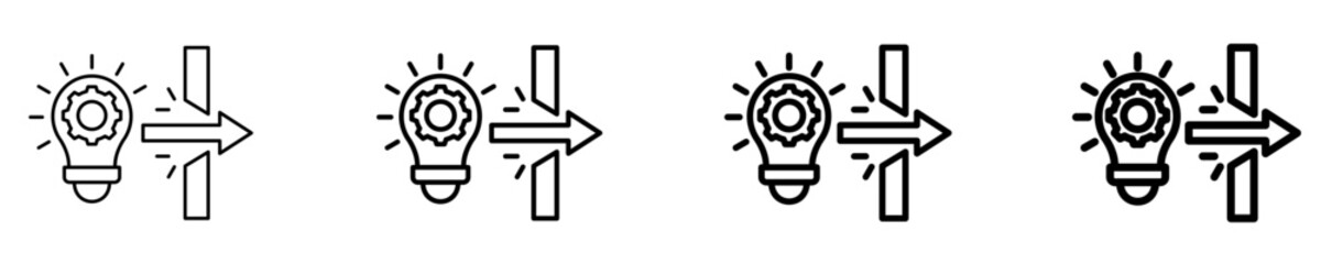 Breakthrough Moment  Icon Set Different Style Collection