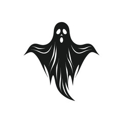 Spoky silhouette, black hallowen spoky silhouette