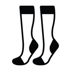 Compression Socks Vector icon which can easily modify or edit