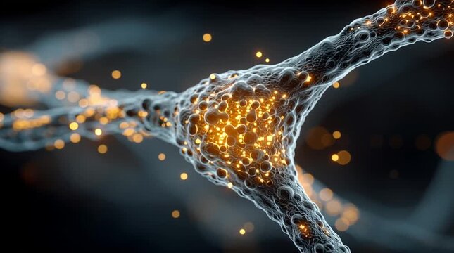 Ultra-detailed macro shot of a glowing organic nugget, highlighting intricate textures, luminous surfaces, and natural patterns, perfect for abstract, scientific, or artistic digital and commercial pr