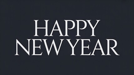 Stunning minimalist design with Happy New Year message for celebrations illustration