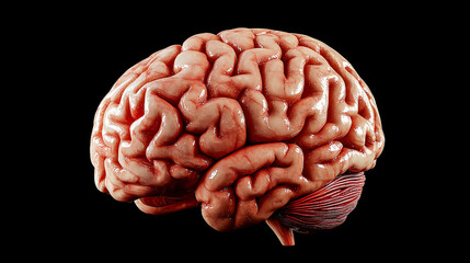 Human or virtual brain model in cyberspace, futuristic sci-fi concept, digital neural network, tech wallpaper illustration, advanced artificial intelligence theme, modern cyber aesthetic artwork