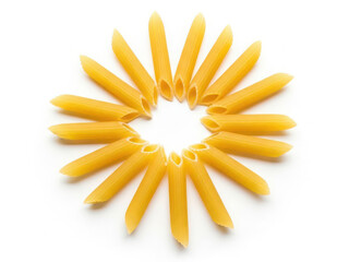 Bright yellow candles arranged in a circular pattern