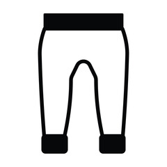 Jogger Pants Vector icon which can easily modify or edit