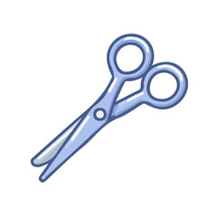 A beautiful Clipart collection, an Attractive Minimalist illustration, a simple illustration with EPS format design of a scissors closed isolated on white and transparent background