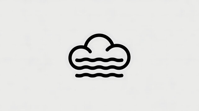Atmospheric fog concept icon illustration - Powered by Adobe