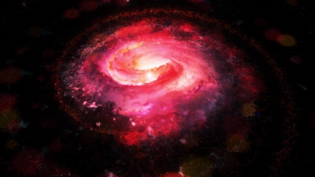 A bright, spiraling galaxy rotates in space, playing with plasma, energy, and light. You can use this animation in some of your astrological and cosmic projects, or use it as backgrounds.
