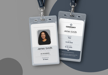 Modern Corporate ID Card Template