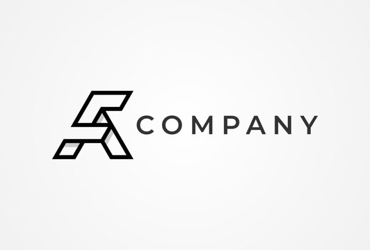 Letter FA or AF Logo, Letter FA Monogram logo design, vector illustration