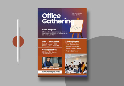Office Gathering Event Template