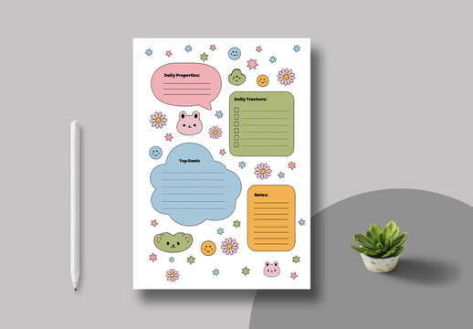 Planner Template Layout