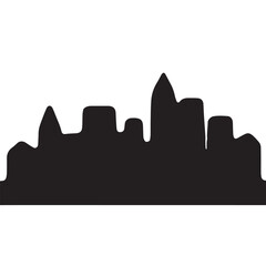 City skylines, silhouette of the city. Cityscape with buildings, Modern city with layers
