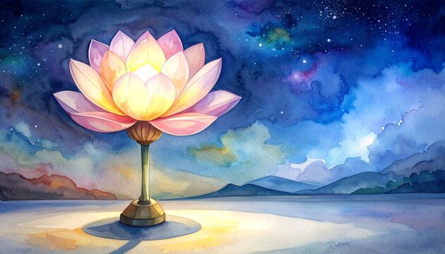 優しい光、癒しの光をイメージした花のライト