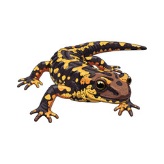salamander vector with white background