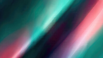 Naklejka premium Abstract artwork featuring dynamic diagonal bands of teal, pink, purple, and blue with a subtle textured ripple effect, creating a vibrant, modern aesthetic.