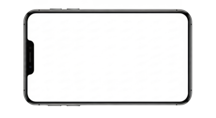 Modern phone isolated on transparent background transparent background