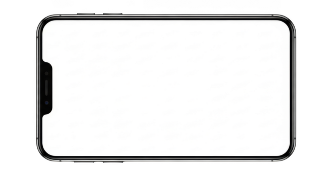 Modern phone isolated on transparent background transparent background