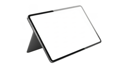 Modern tablet device isolated on transparent background transparent background