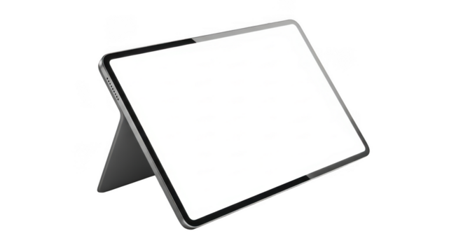 Modern tablet device isolated on transparent background transparent background