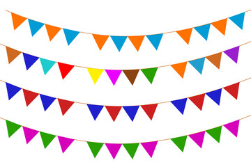 Obraz premium Indian festival Thoranam or Toran isolated on transparent background with color paper hanging in entrance of house, reception, mall, temple, functions.
