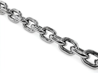 Obraz premium A strong metallic chain links together showcasing its robust and industrial design