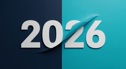Year 2026 typography