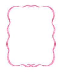 Pink wavy frame border.