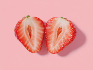 half of strawberry