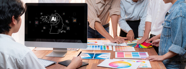 Generative AI virtual assistant tools for prompt engineer and user for ease of engage artificial intelligence AI technology help people to work with generative AI functions by prompting the AI brisk