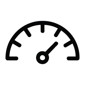 Speedmeter icon isolated on white background, representing speed, performance, and measurement. isolated on white background