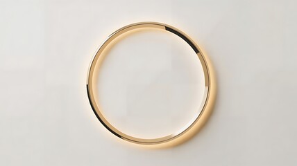 gold ring on a white background