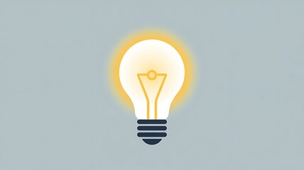 light bulb on dark background