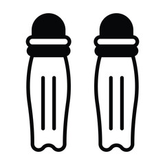 Cricket pad Vector icon which can easily modify or edit