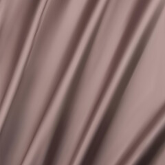 brown crumpled or wavy fabric texture background. Abstract linen cloth soft waves. Silk atlas or stretch jacquard. Smooth elegant luxury cloth texture. Concept for banner or advertisement. eps 10