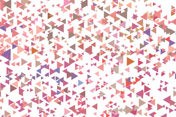 Polygonal pink mosaic background. Abstract low poly vector illustration. Triangular pattern, copy space. Template geometric business design with triangle for poster, banner, card, flyer.