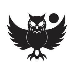 Lunar Owl Hold Emblem Mystic Artwork