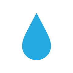 Water drop silhouette vector flat illustration design.