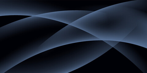 Modern black dark blue white abstract background. Minimal. Color gradient. Web banner. Geometric shape. 3d effect. Lines stripes triangles. Design. Futuristic. Metal metallic effect. Luxury. Premium.