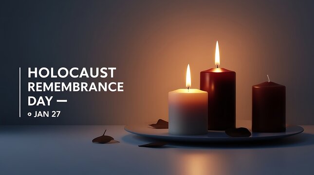Solemn candles light for international holocaust remembrance day