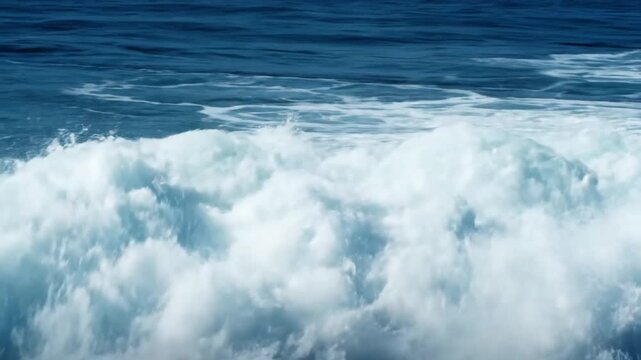 Wave Foam Texture Patterns with high angle view of wave foam; effect Ocean Wave Foam style featuring wave foam, ocean waves, foamy surf, motion blur, cinematic 4k animated overlay, seamless loop