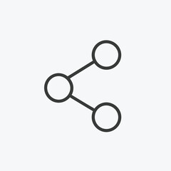  Minimal Line Icon of Share &ndash; Clean Black Stroke Design