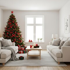 living room with fireplace