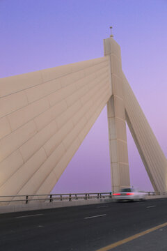  Sheikh Isa bin Salman Causeway, a causeway that connects the capital city of Manama with Muharraq Island in Bahrain.